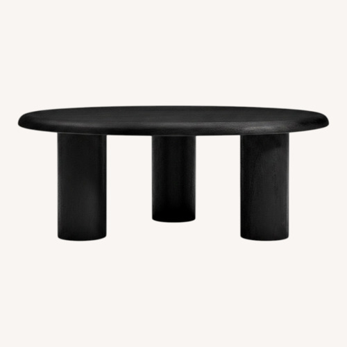 Used Black Wood Coffee Table for sale on AptDeco