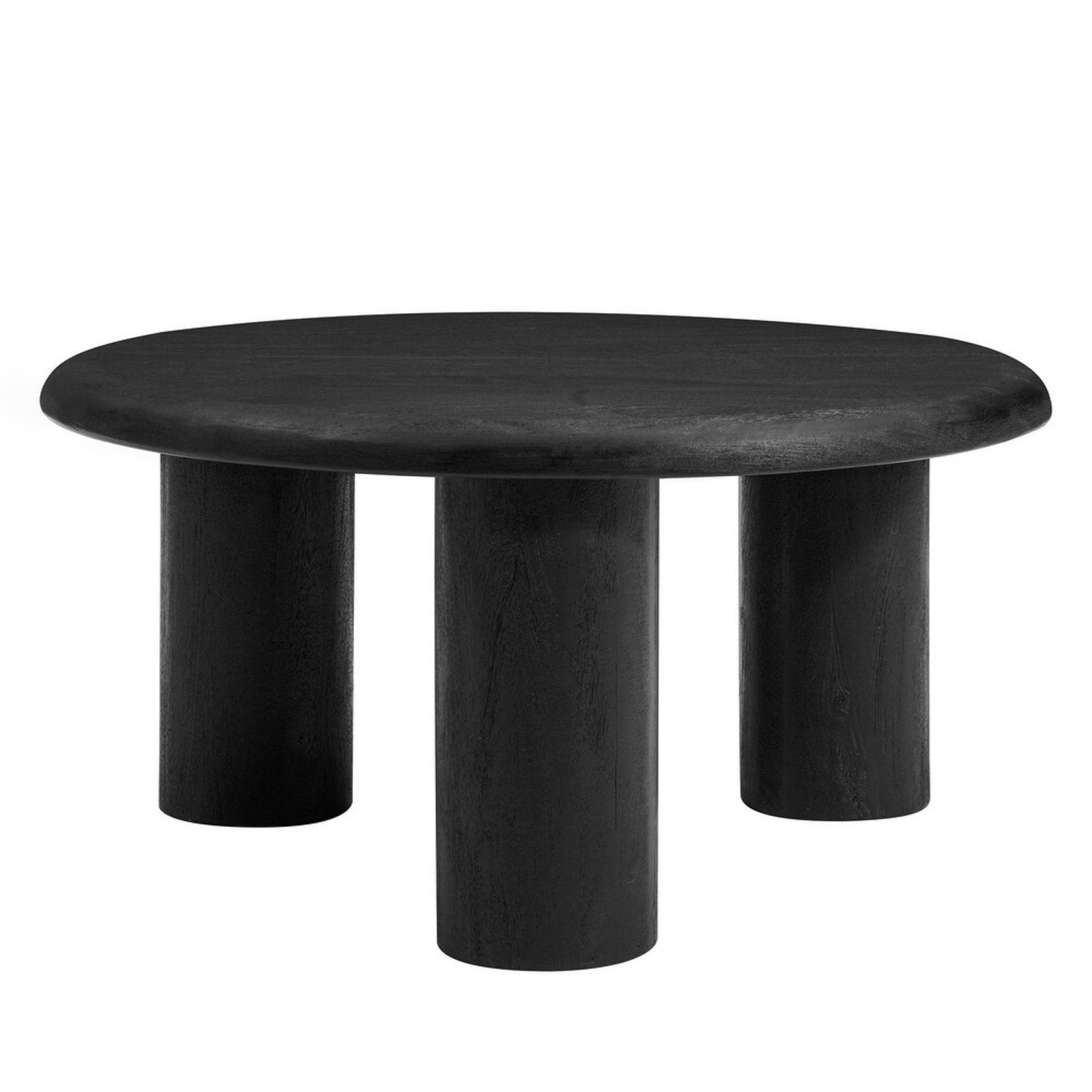 Black Wood Coffee Table - image-5