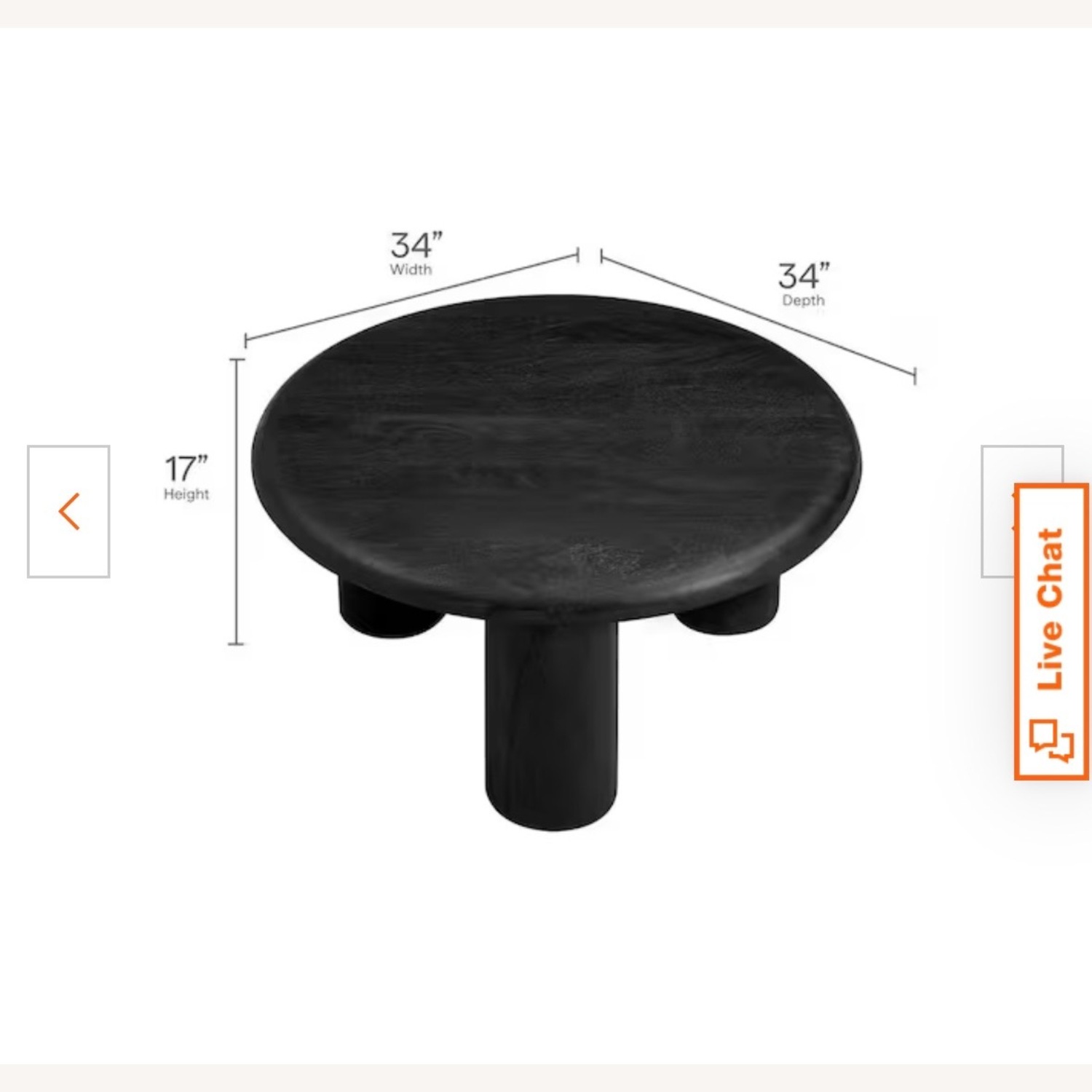 Black Wood Coffee Table - image-4