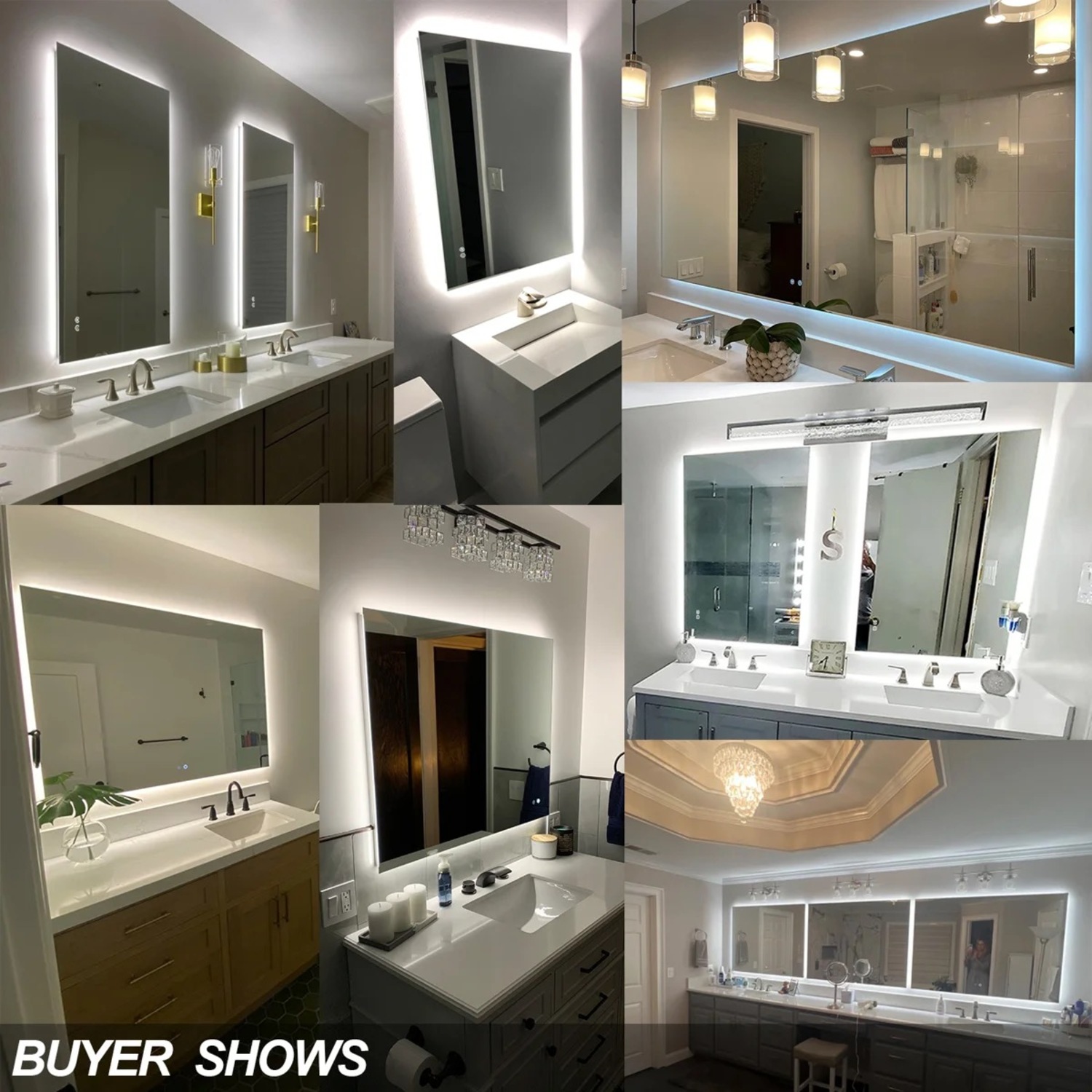 LED Anti-Fog Tempered Glass Vanity Mirror - image-7