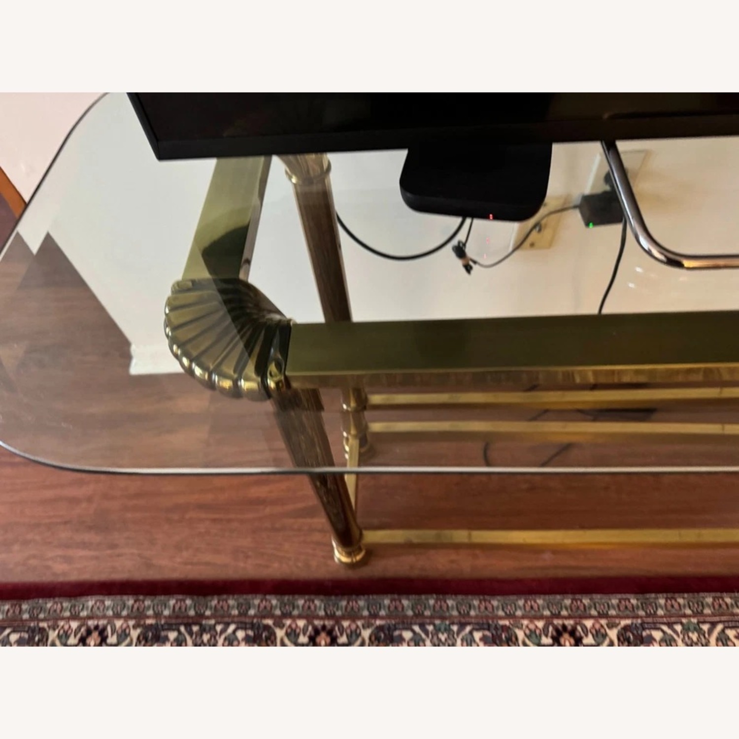 Gold Brass Side Table - image-11