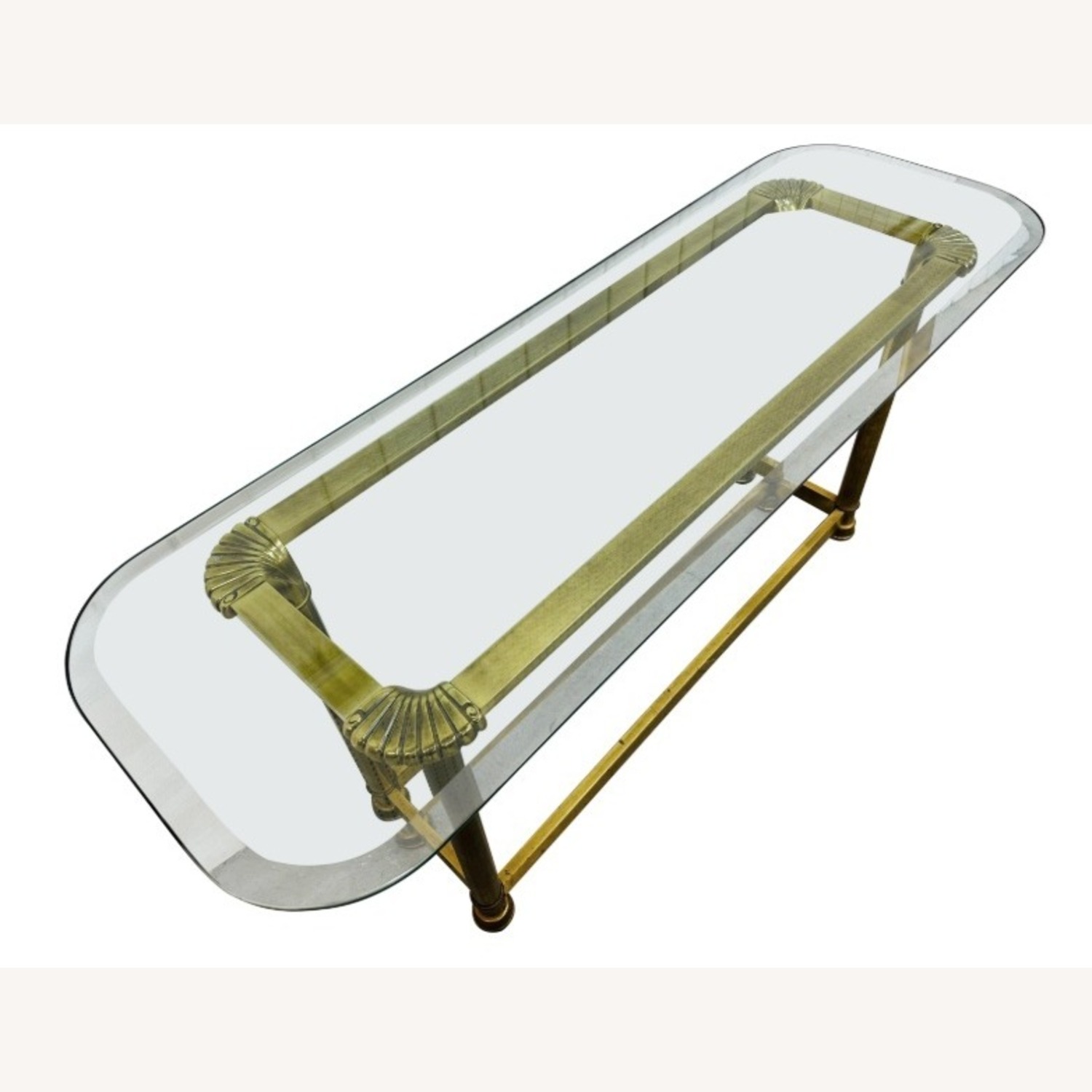 Gold Brass Side Table - image-12