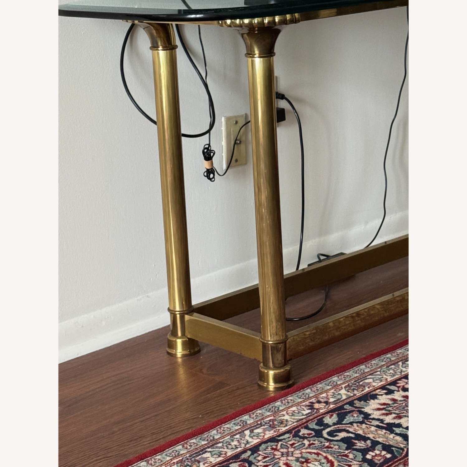 Gold Brass Side Table - image-4