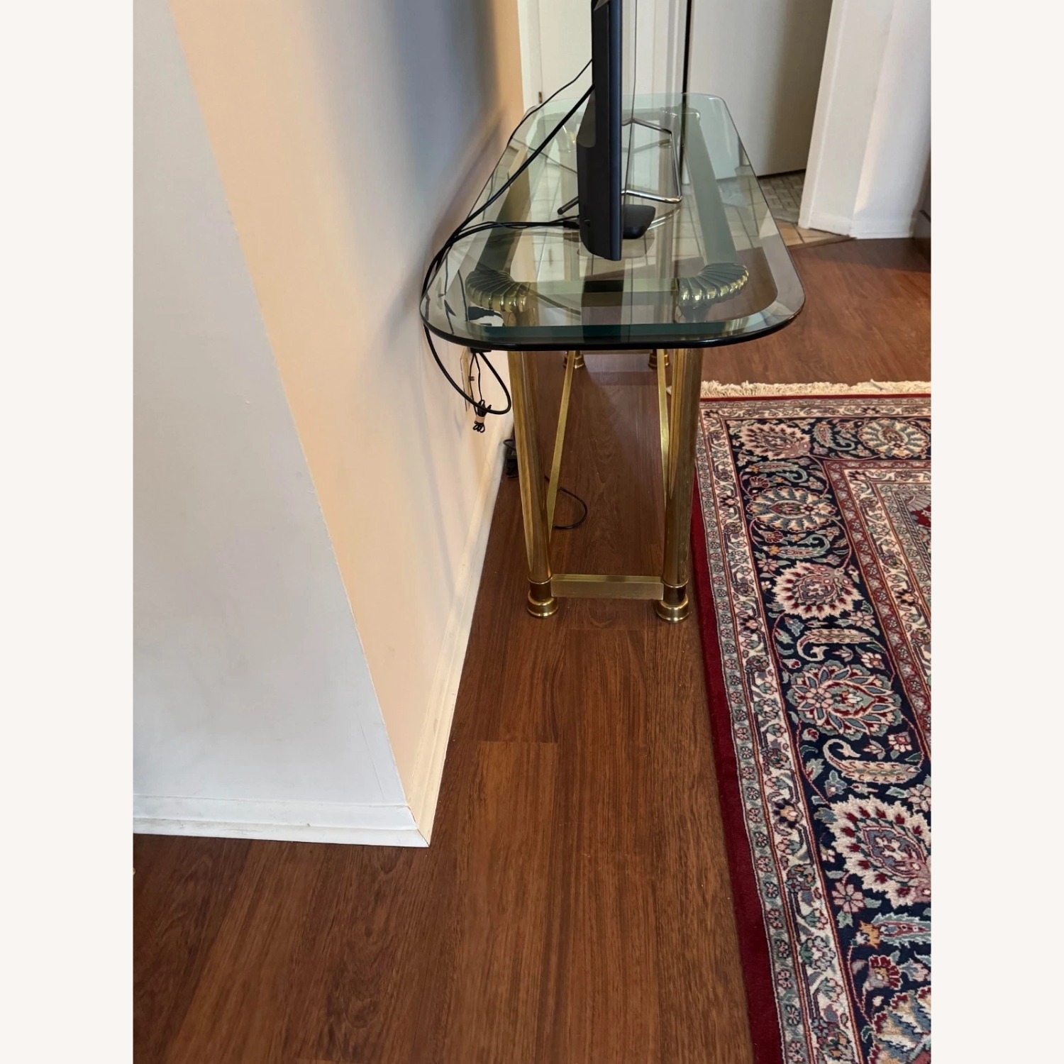 Gold Brass Side Table - image-6