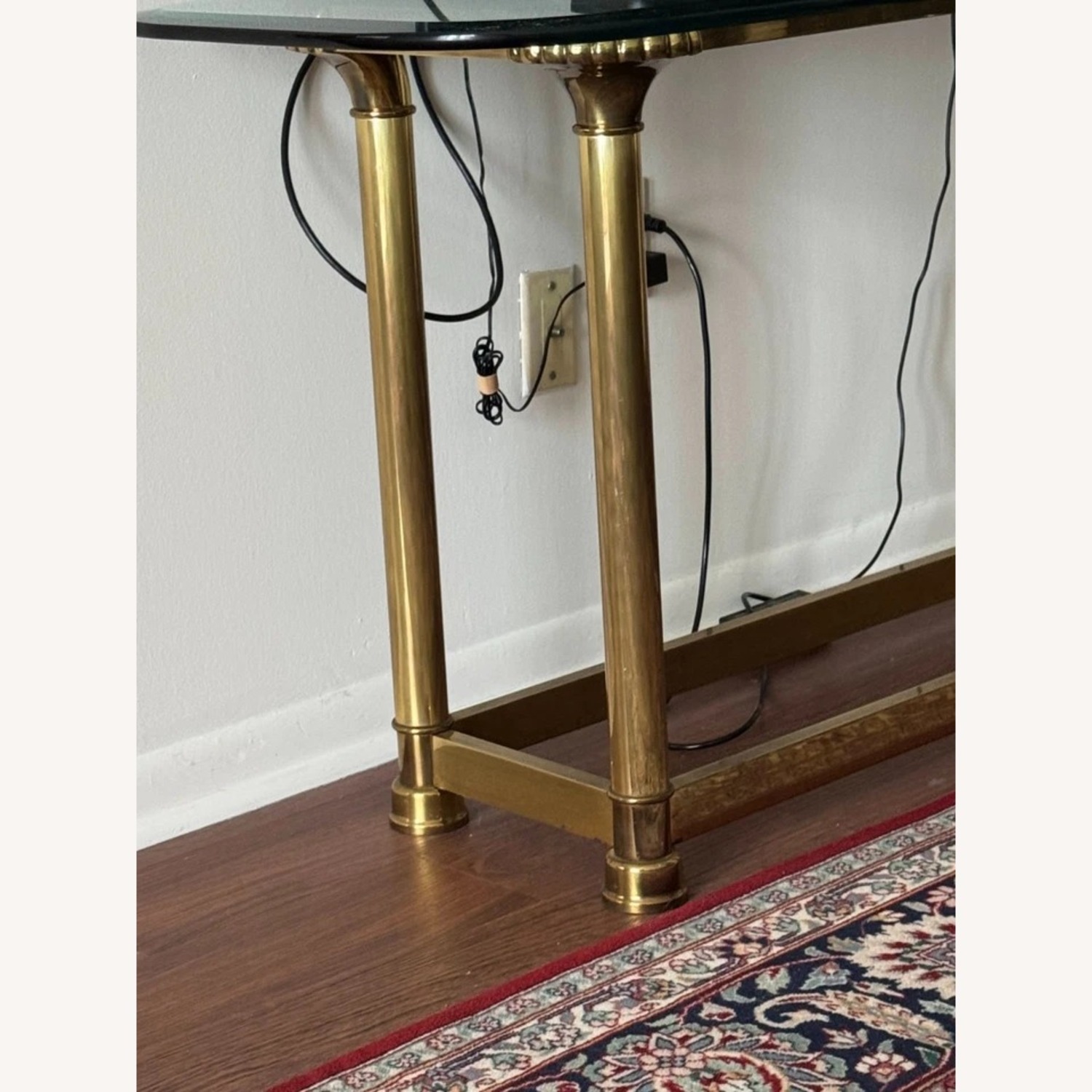 Gold Brass Side Table - image-9