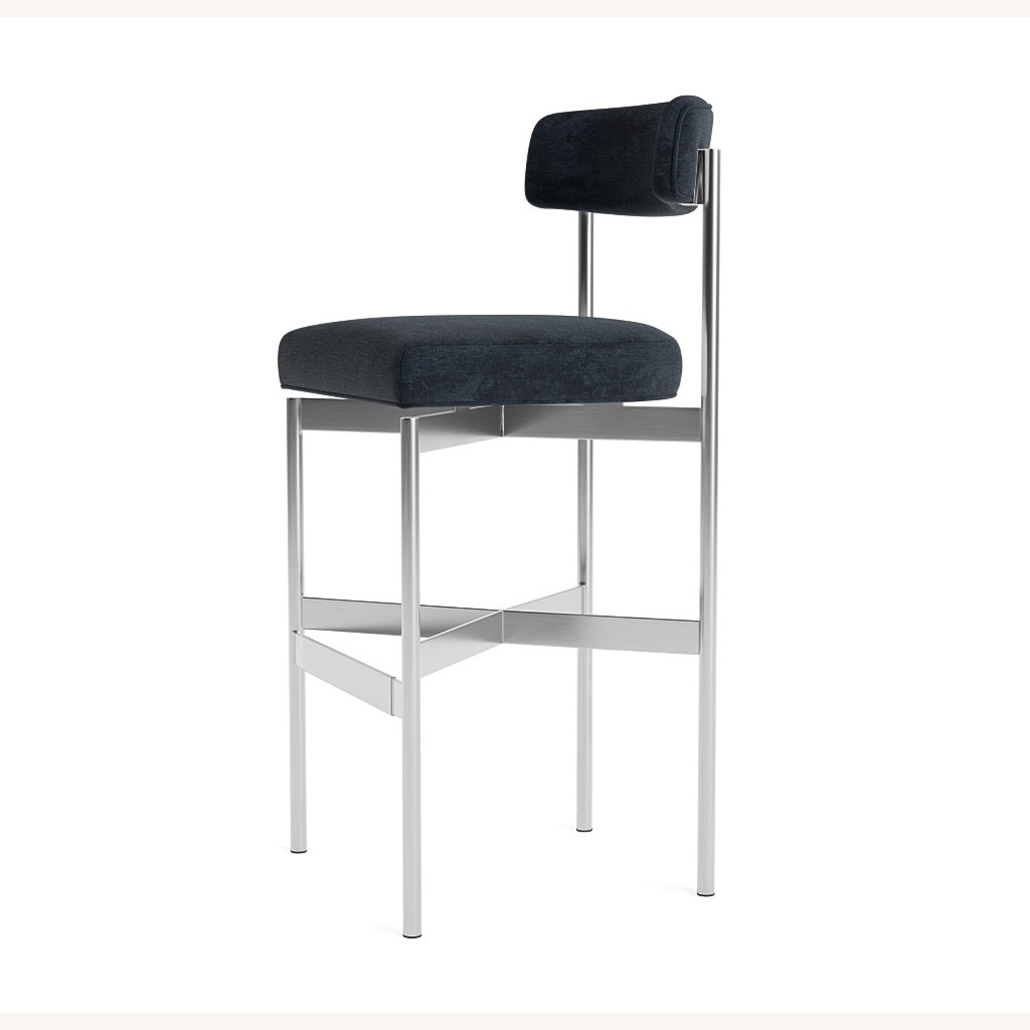 Mitchell Gold + Bob Williams Remy Blue Stool - image-5