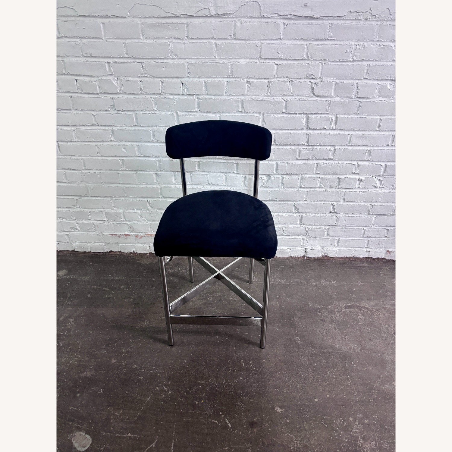 Mitchell Gold + Bob Williams Remy Blue Stool - image-2