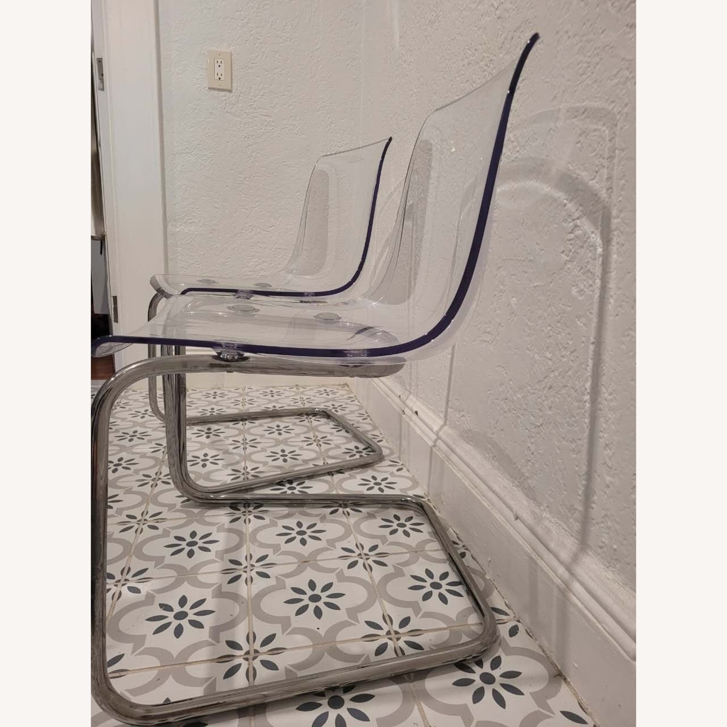 IKEA Tobias Metal Dining Chairs - image-3