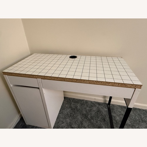 Used IKEA Micke White Wood Desk for sale on AptDeco