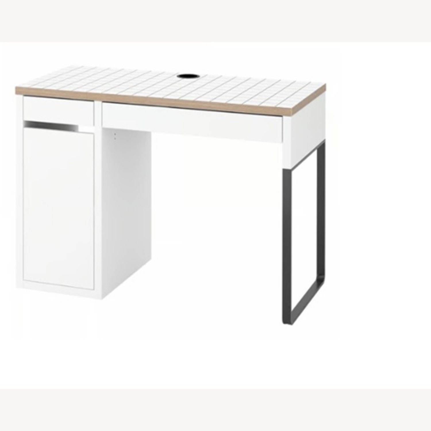 IKEA Micke White Wood Desk - image-4