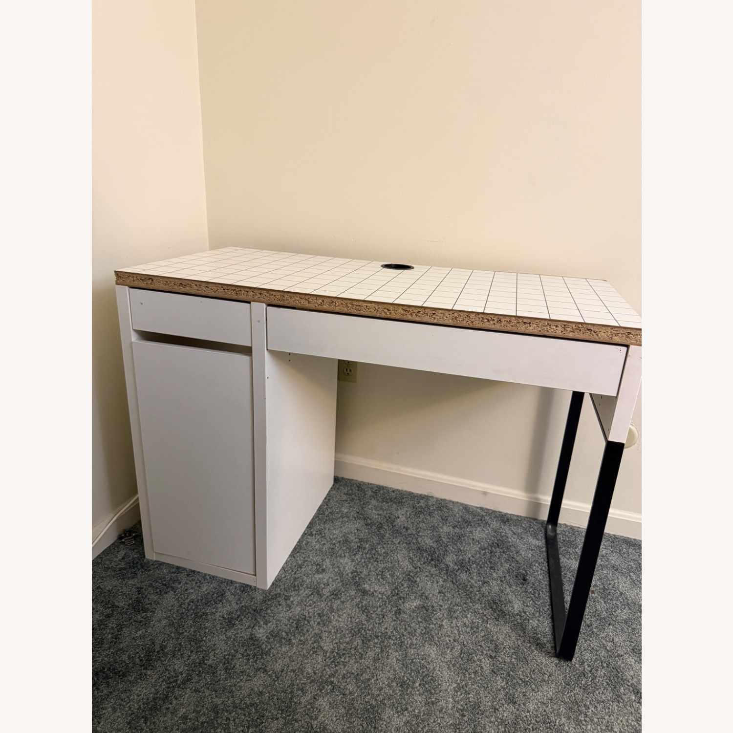 IKEA Micke White Wood Desk - image-3