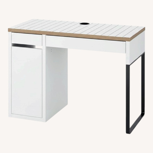 Used IKEA Micke White Wood Desk for sale on AptDeco