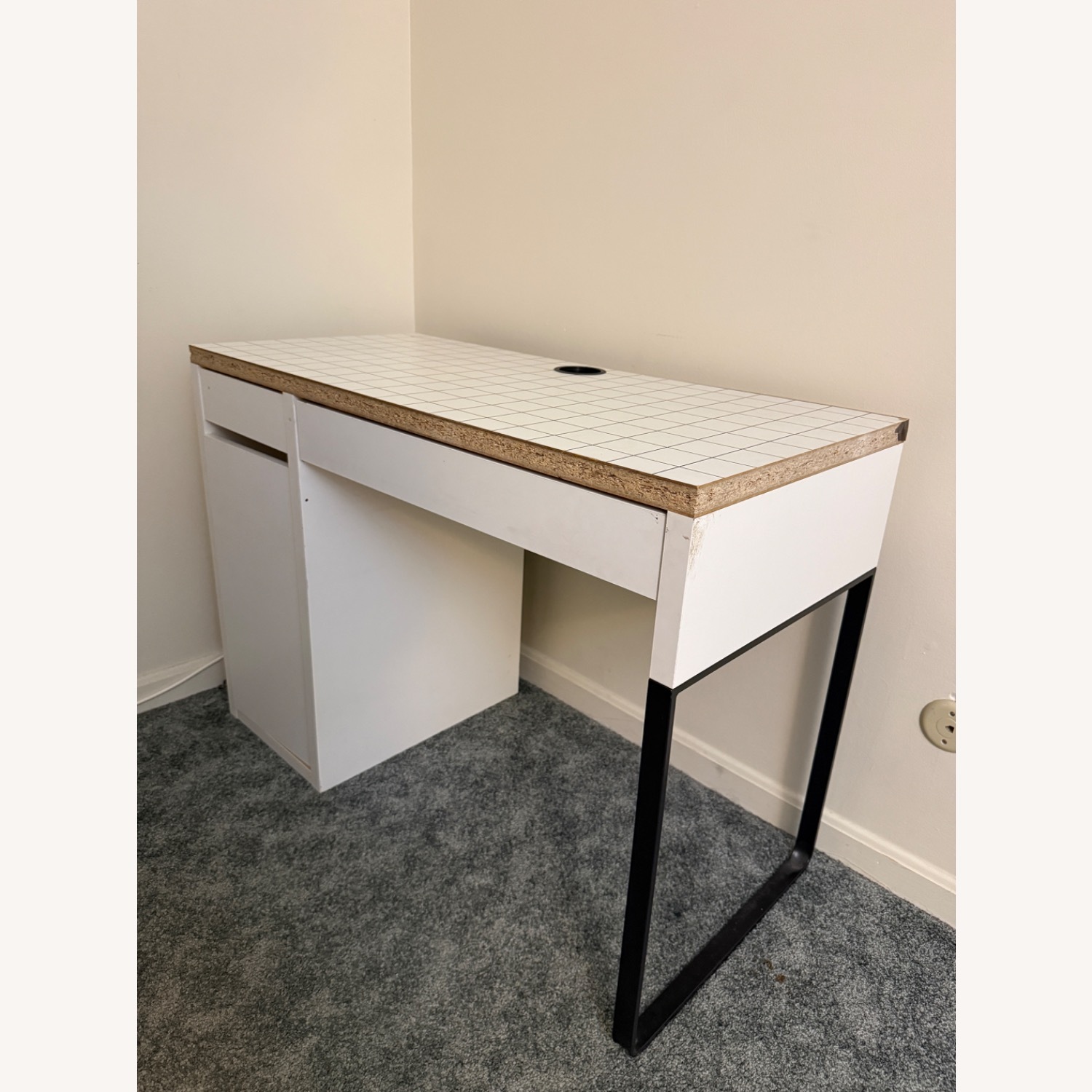 IKEA Micke White Wood Desk - image-2