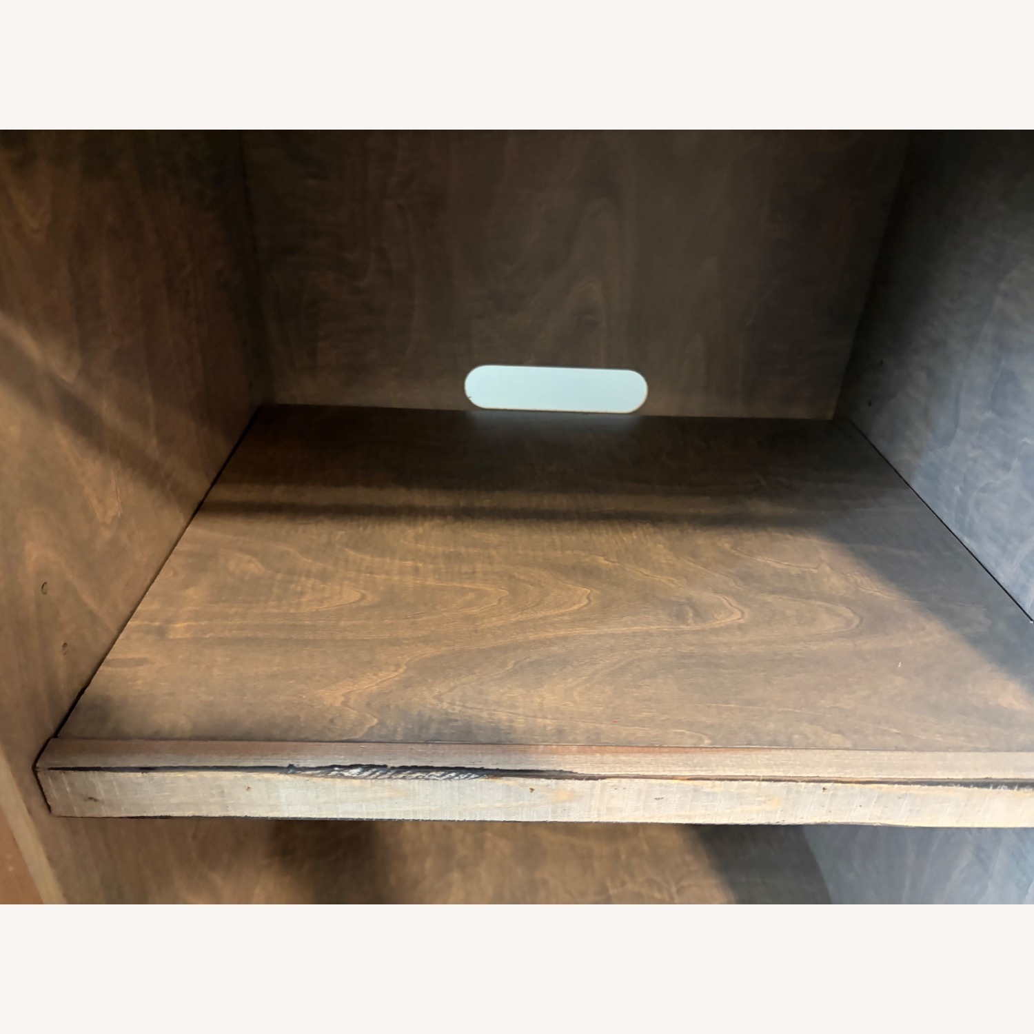 Natural Wood Credenza With Sliding Barn Doors - image-1