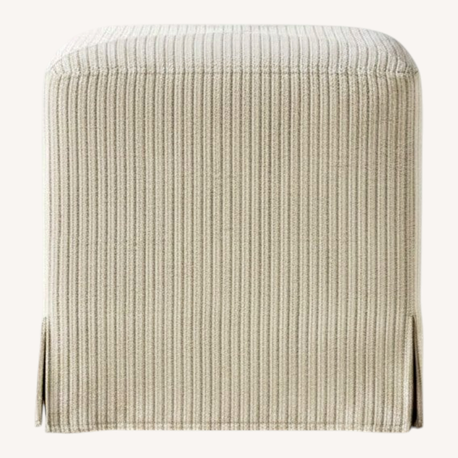 Lynwood Slipcover Cube Ottoman Gray - image-0
