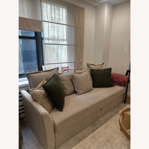 Used IKEA HOLMSUND Light Gray Sleeper Sofa for sale on AptDeco