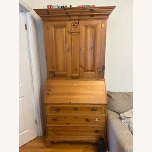 Used Natural Wood Secretary Desk for sale on AptDeco