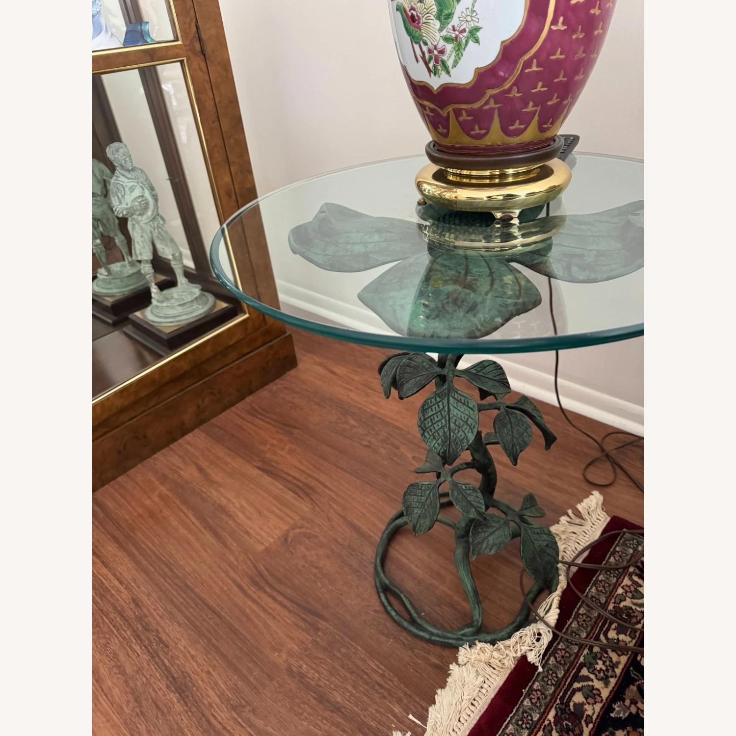 Green Metal Side Table - image-7