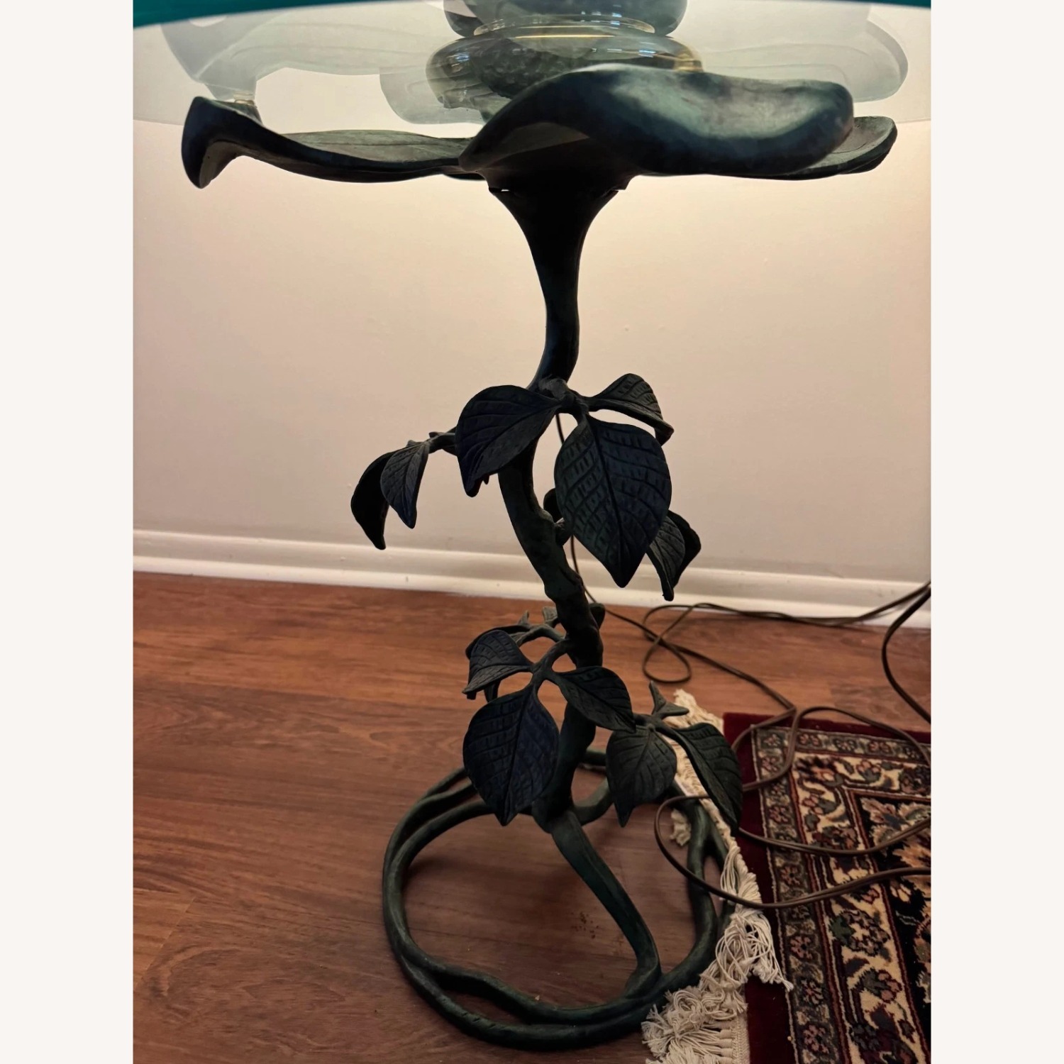 Green Metal Side Table - image-2