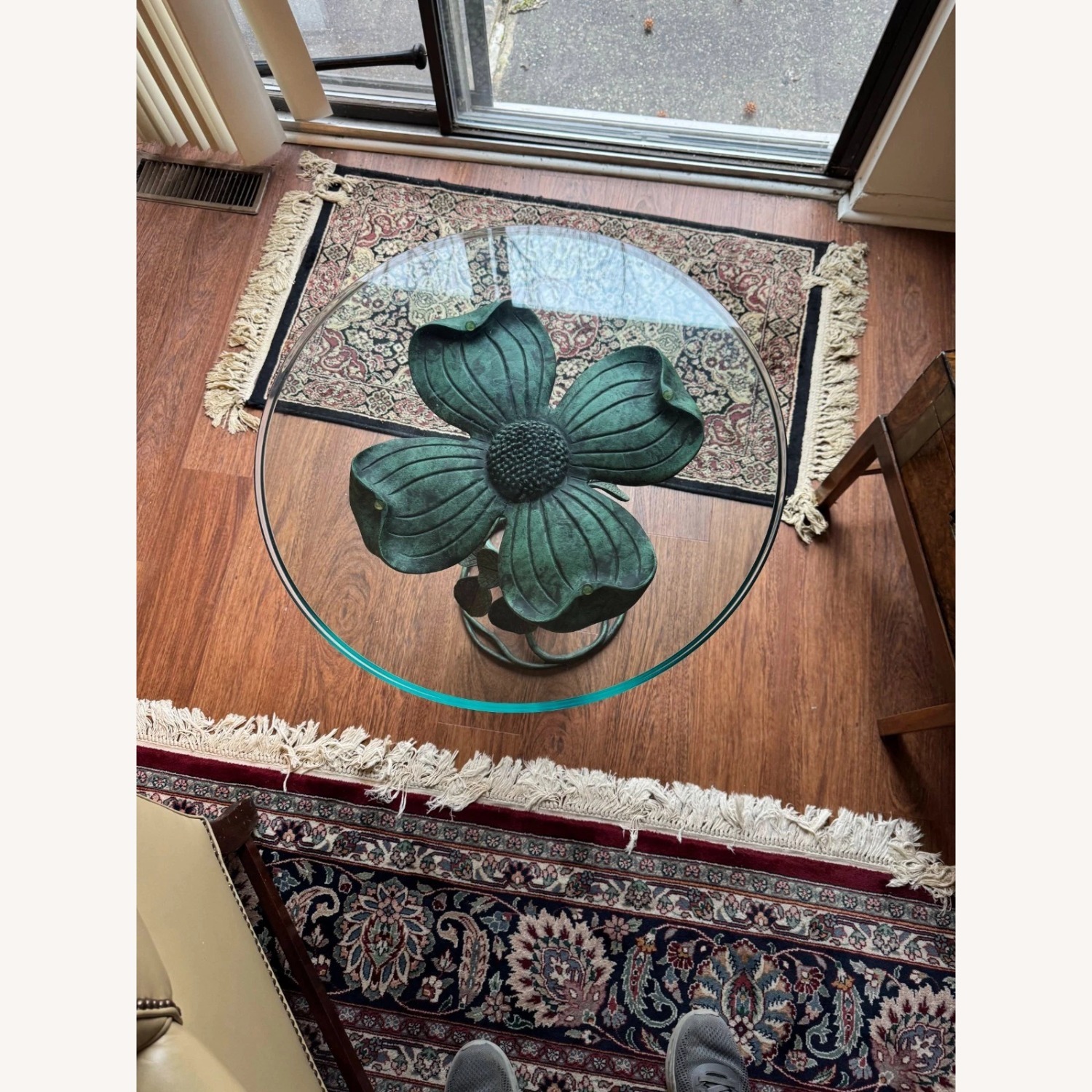 Green Metal Side Table - image-4