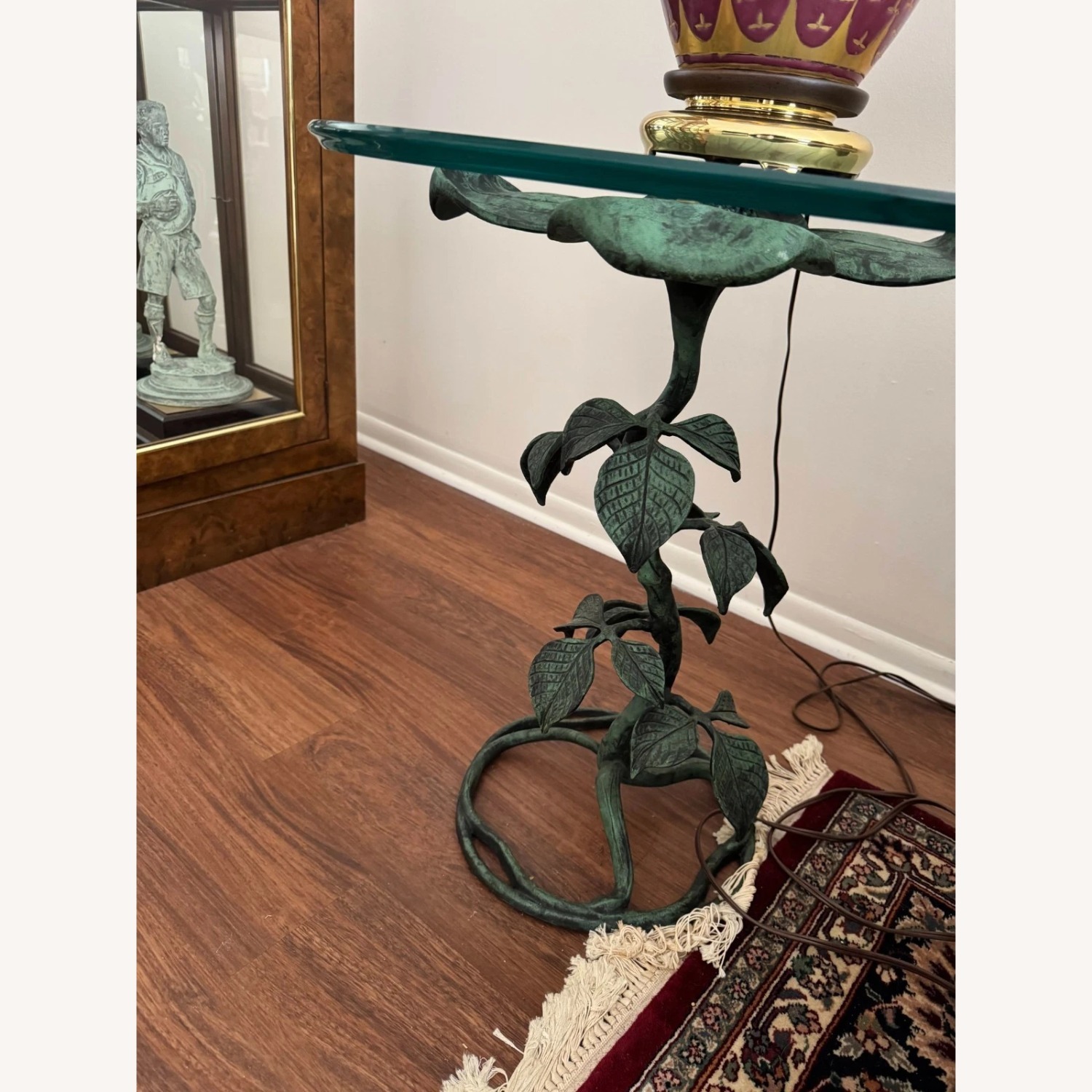 Green Metal Side Table - image-6