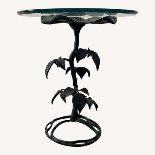 Used Green Metal Side Table for sale on AptDeco