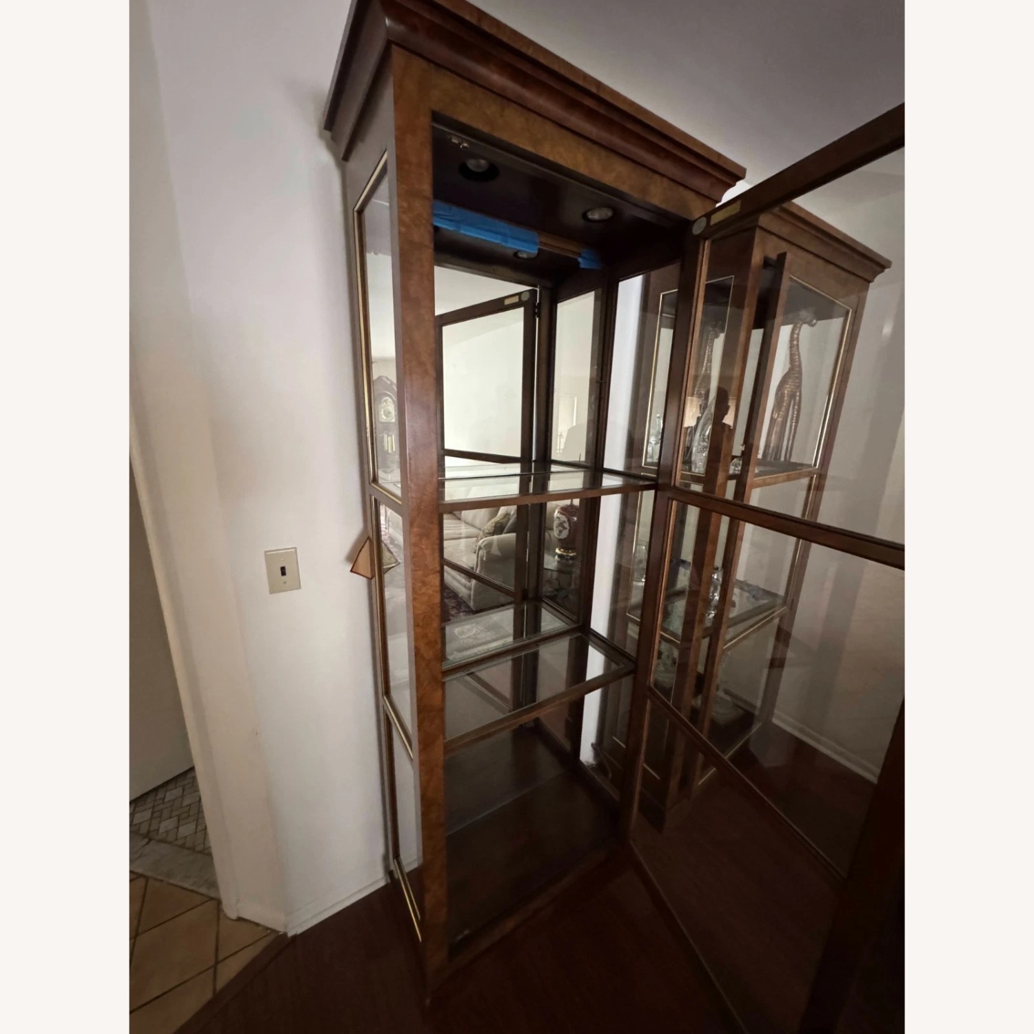 Dark Brown Wood Bookcase - image-3