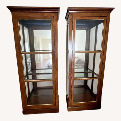Used Dark Brown Wood Bookcase for sale on AptDeco