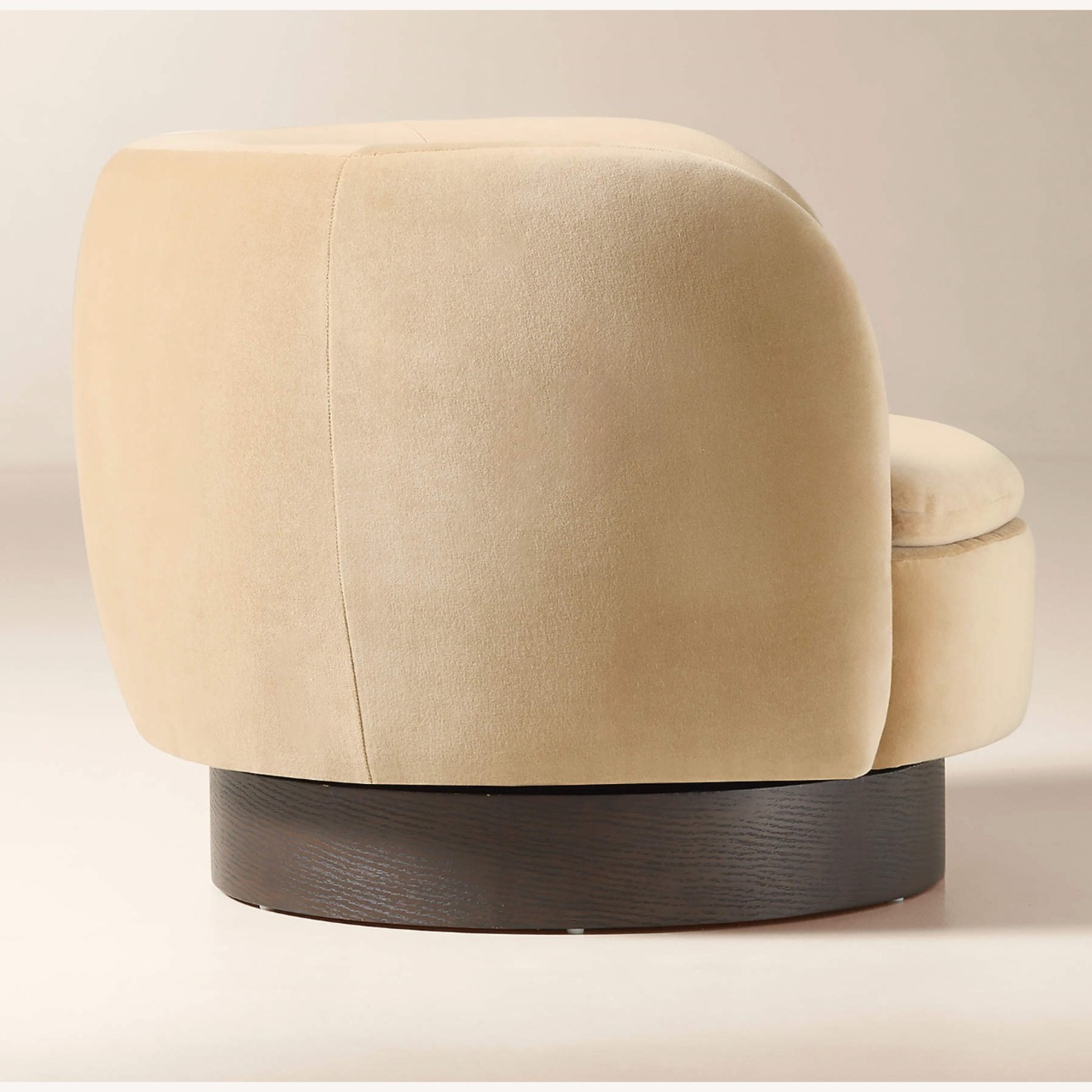 CB2 Muir Light Brown Velvet Armchair - image-2