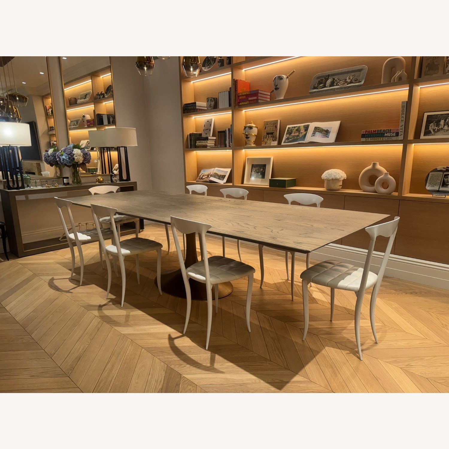 Restoration Hardware Aero Rectangular Dining Table - image-1