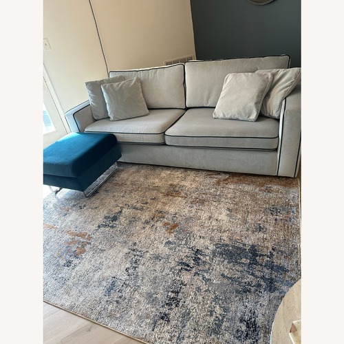 Used Interior Define James Light Gray Velvet 2 Seater Sofa  for sale on AptDeco