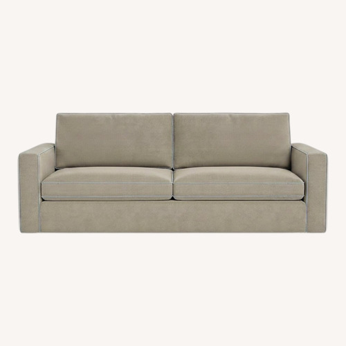 Used Interior Define James Light Gray Velvet 2 Seater Sofa  for sale on AptDeco