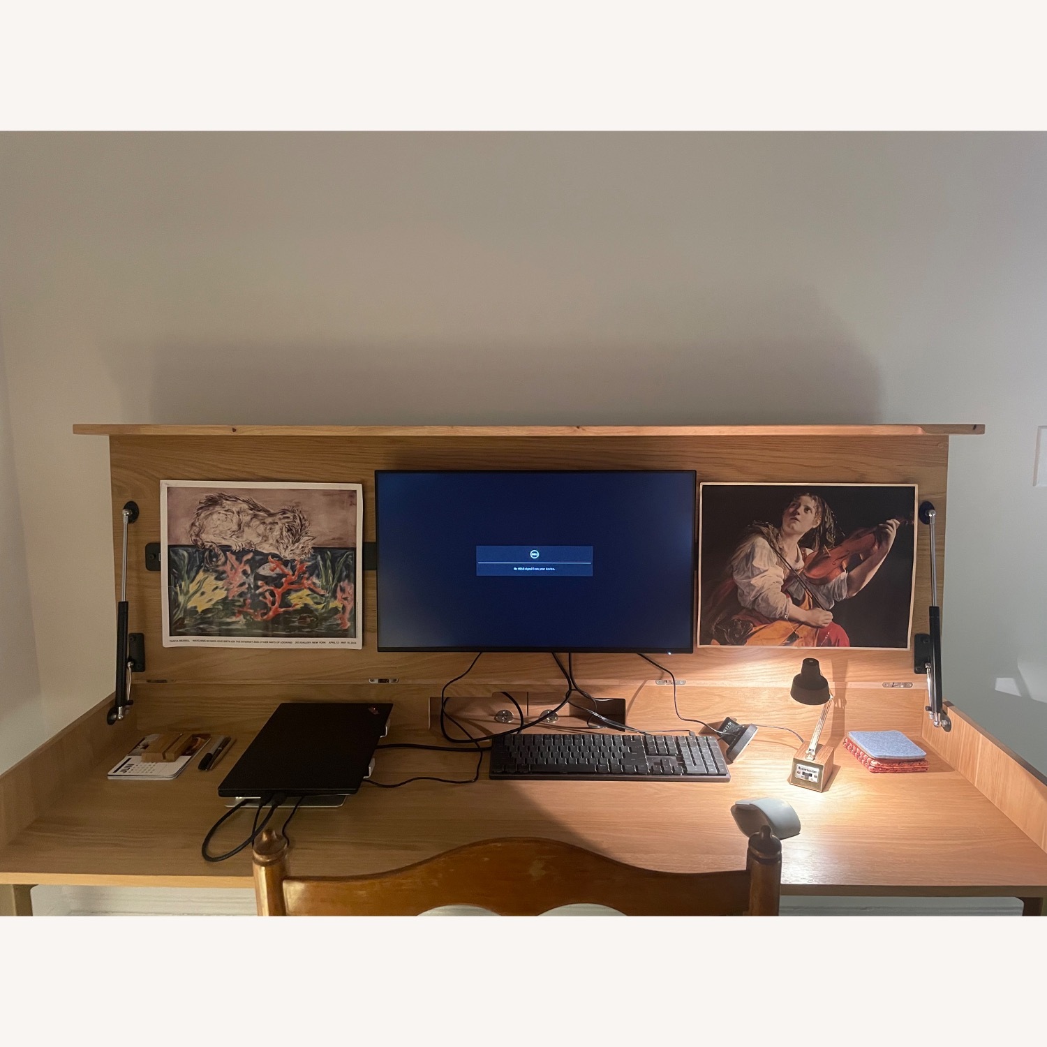 Transformer Table - Table to Desk (Oak and Metal) - image-5