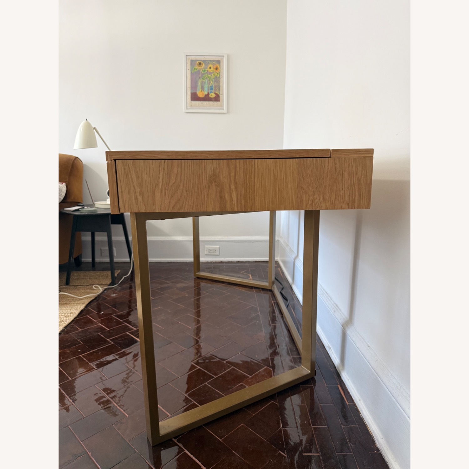 Transformer Table - Table to Desk (Oak and Metal) - image-3