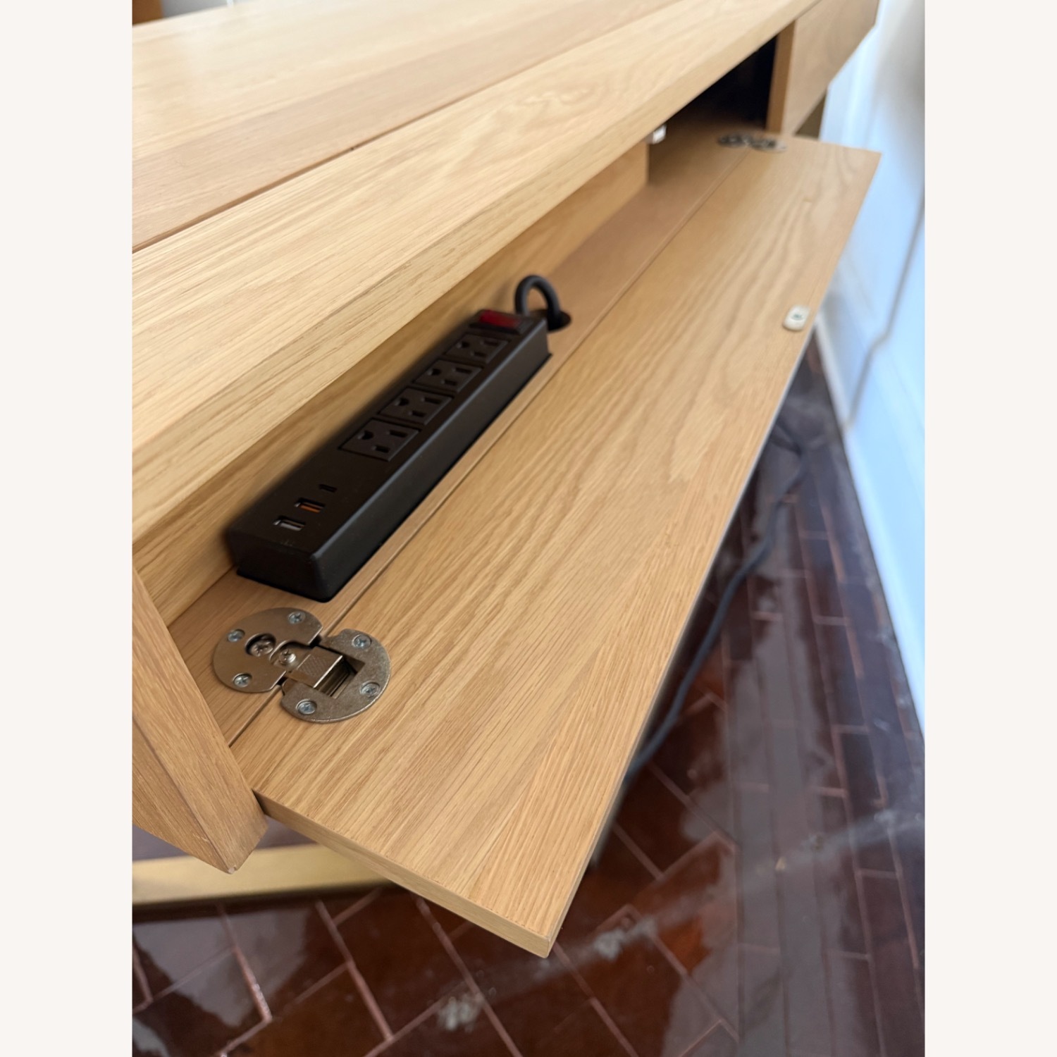Transformer Table - Table to Desk (Oak and Metal) - image-6