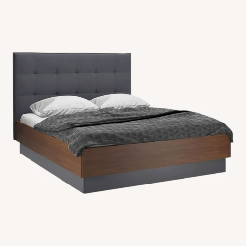 Used BoConcept Lugano Dark Brown Wood Queen Storage Bed for sale on AptDeco