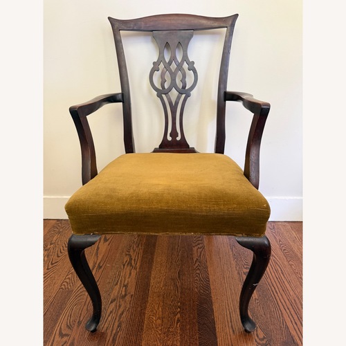 Used Vintage/Antique Finds Dark Brown Accent Chair for sale on AptDeco
