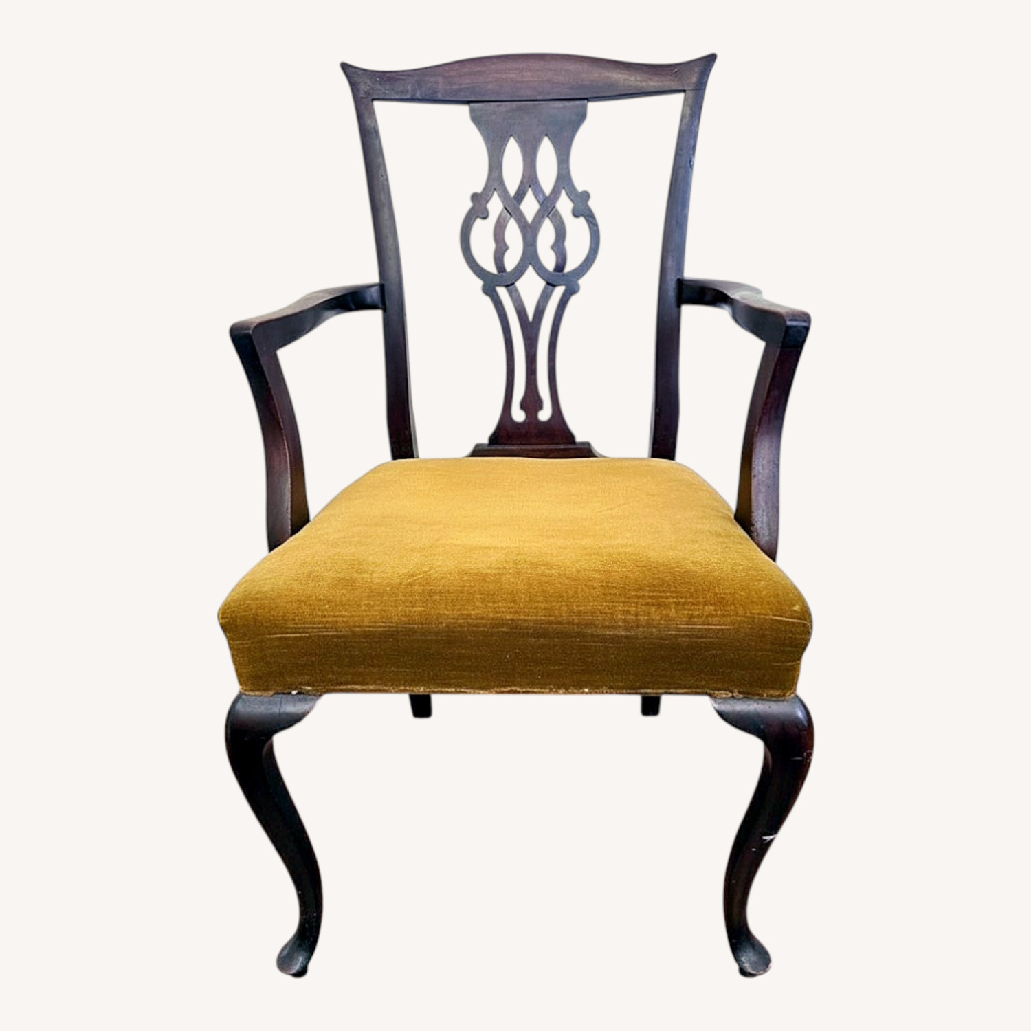 Vintage/Antique Finds Dark Brown Accent Chair - image-0