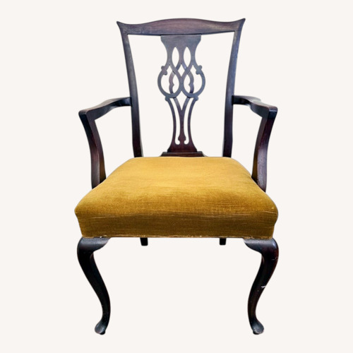 Used Vintage/Antique Finds Dark Brown Accent Chair for sale on AptDeco