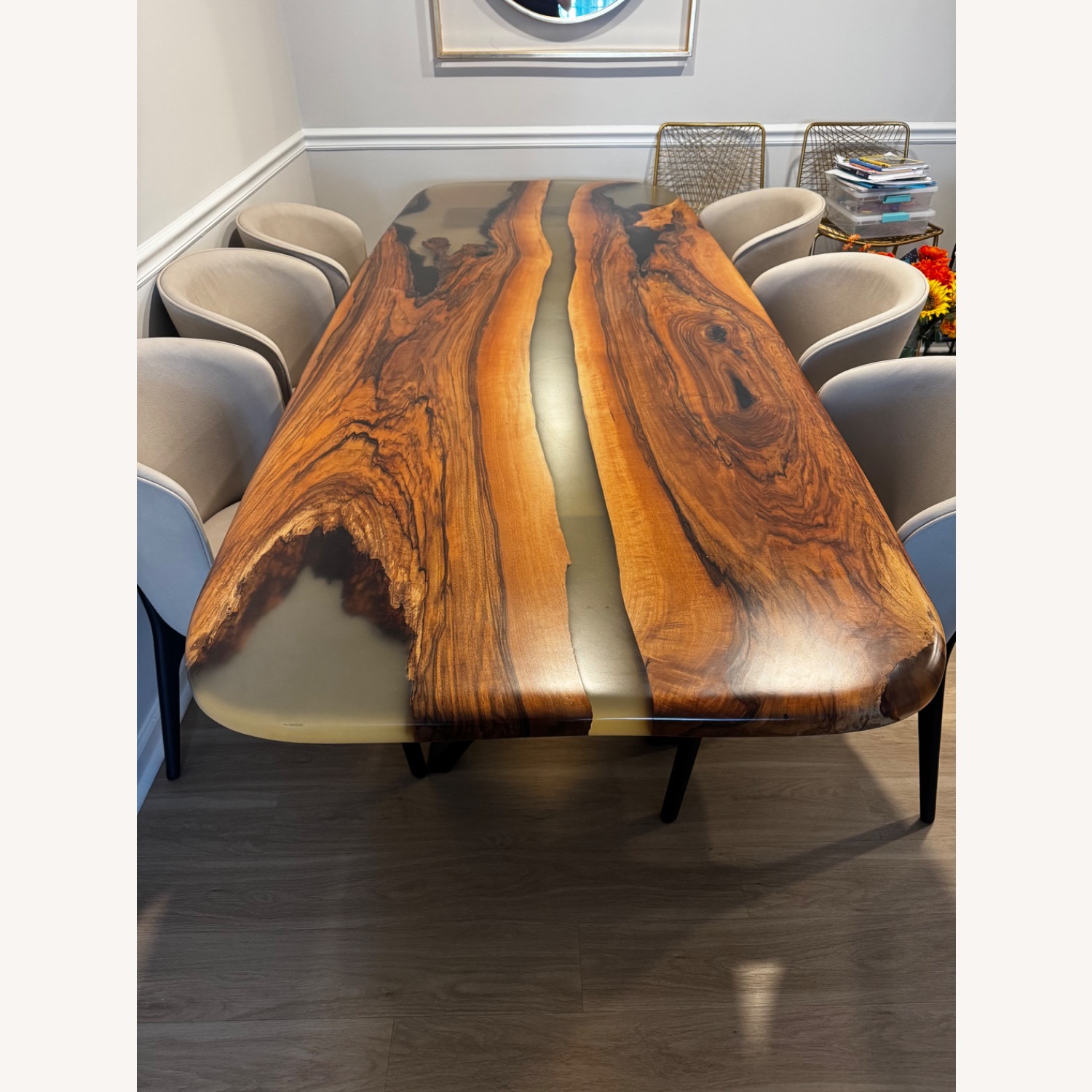 Dark Brown Wood Dining Sets - image-2
