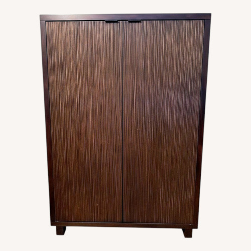 Used Crate & Barrel Textured Wood Nile Home Office  for sale on AptDeco