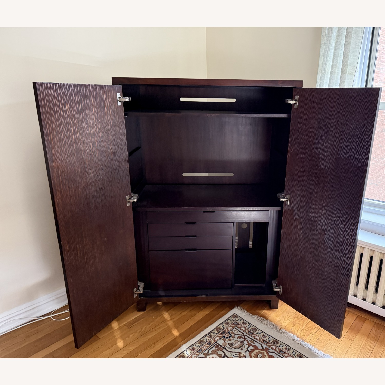 Crate & Barrel Textured Wood Nile Home Office - image-3