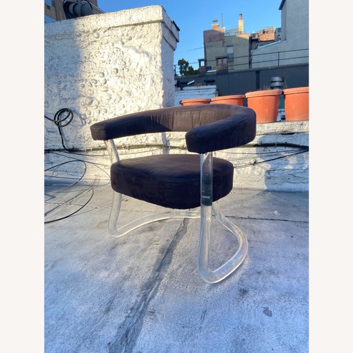 Used 1960"s Vintage Transparent Fabric Accent Chairs for sale on AptDeco