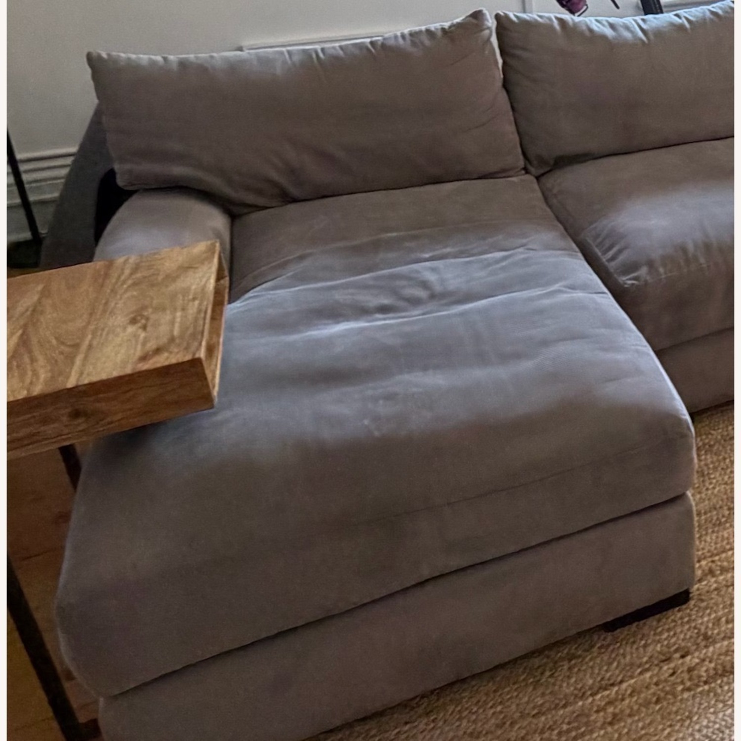 Macy's Rhyder Light Gray Fabric 3+ Piece Sectional - image-3