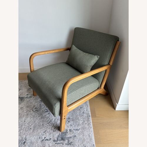 Used Wayfair Hertford 26" Mid Century Upholstered Accent Chair  for sale on AptDeco