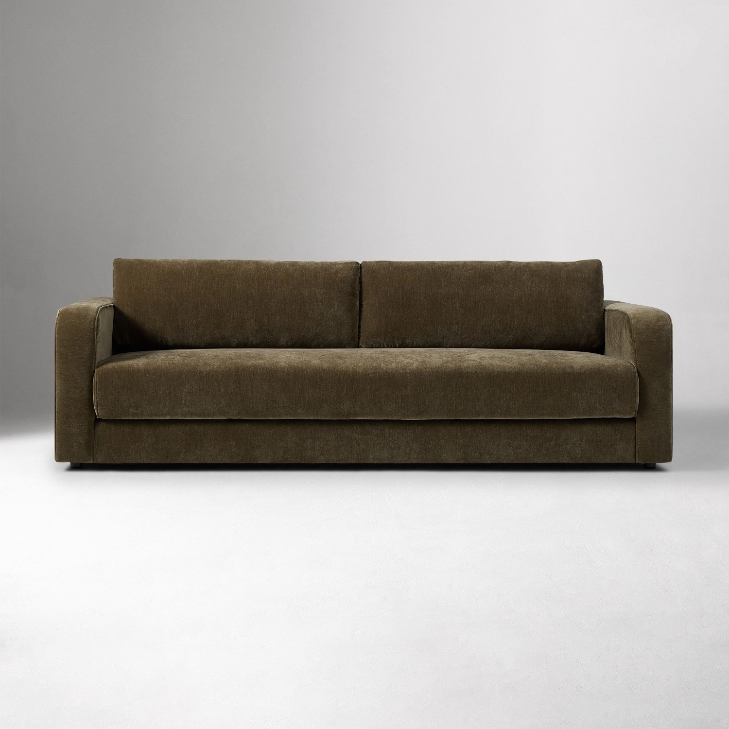 West Elm Booker Green Velvet Sleeper Sofa - image-4