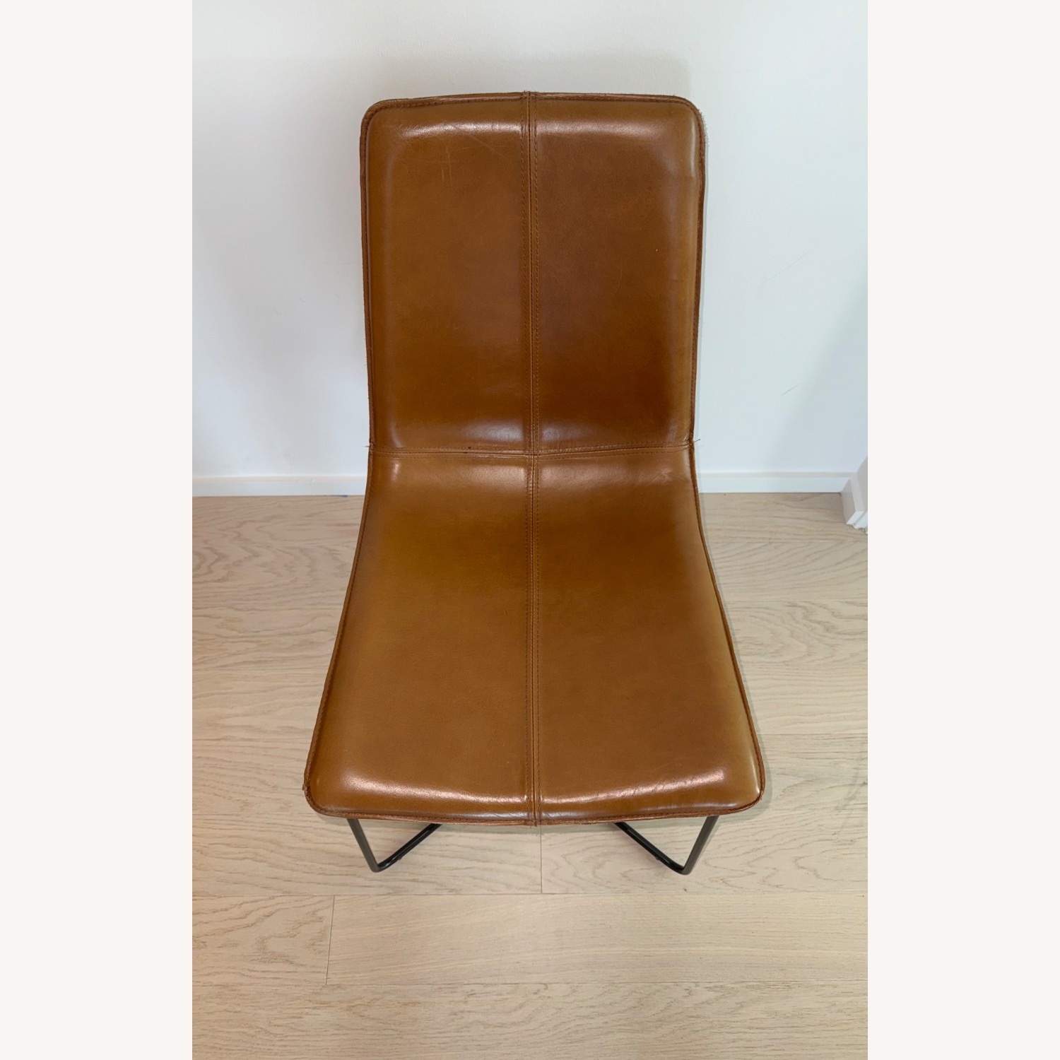 West Elm Slope Leather Dining Chair - image-8