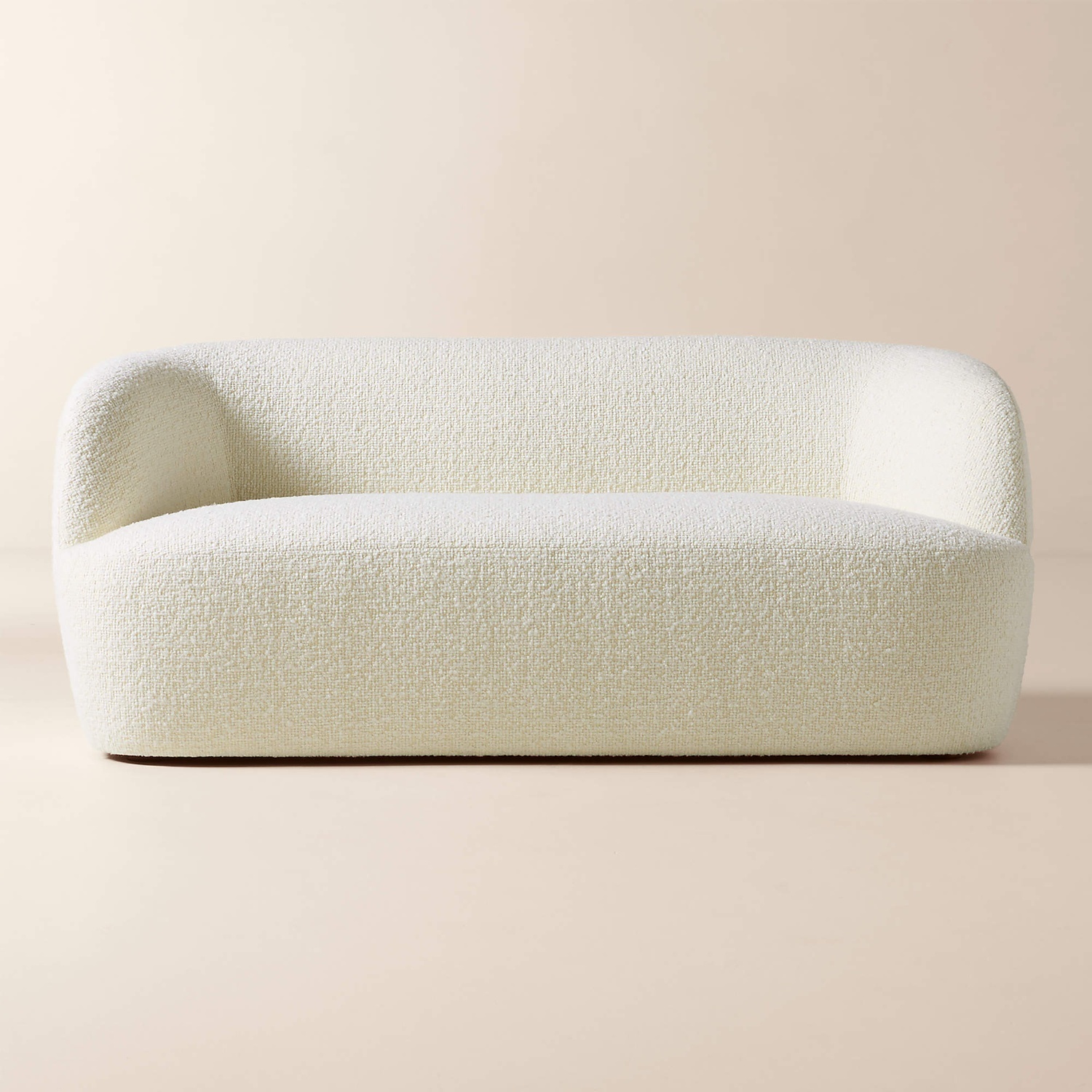 CB2 Gwyneth White Boucle Loveseat - image-5