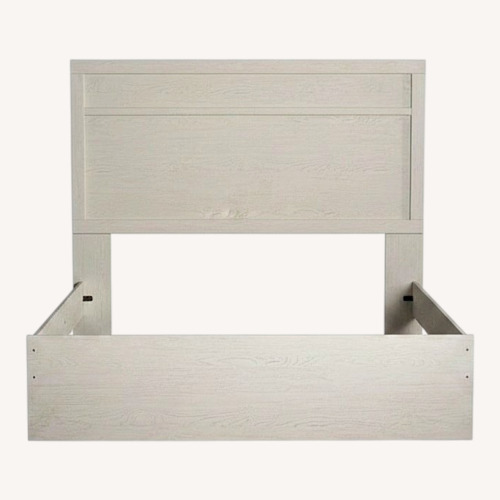Used Ashley Furniture Stelsie White Wood Headboard for sale on AptDeco