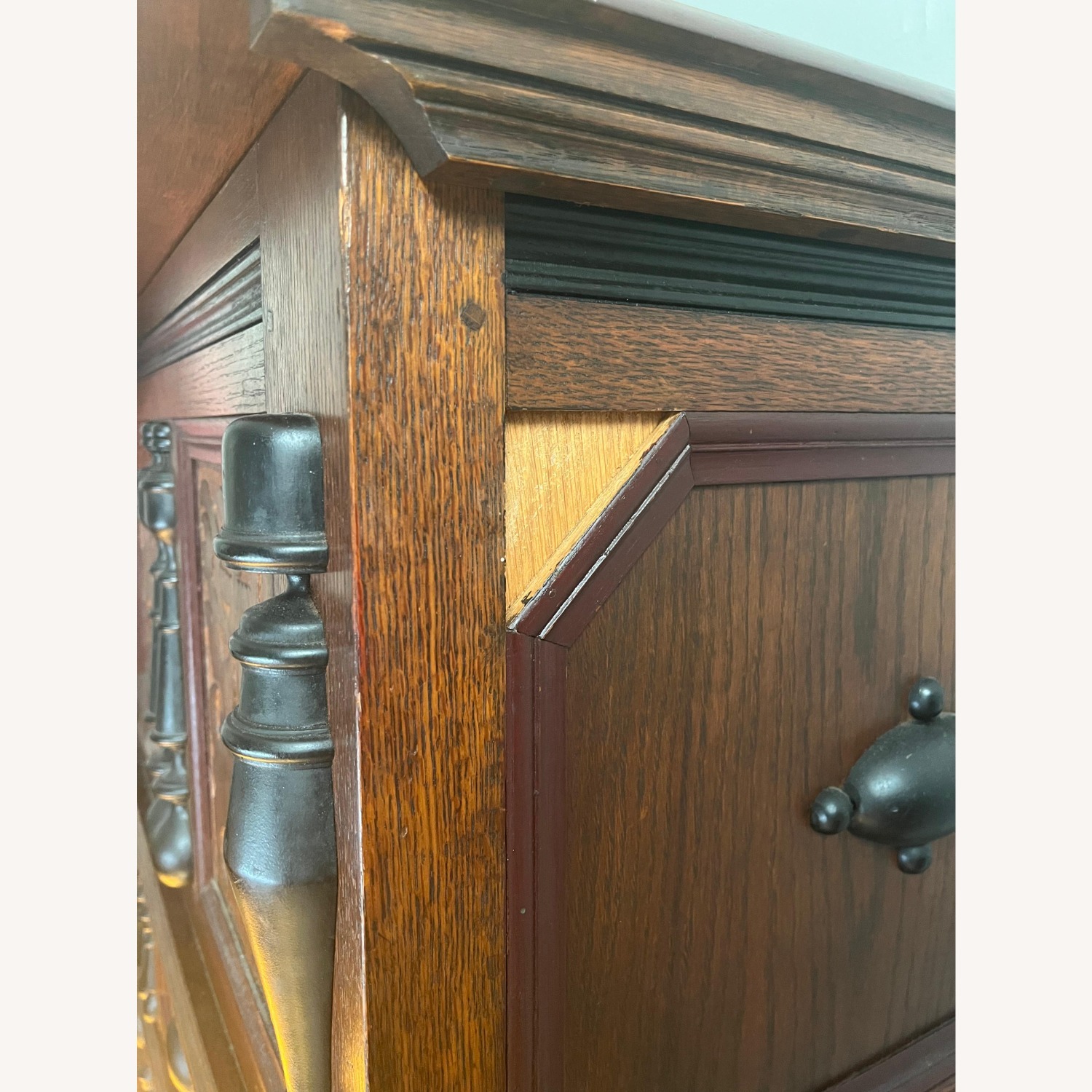 Vintage/Antique Dark Brown Wood Chest - image-9